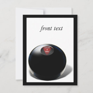 Magic 8 Ball sagt: "Outlook ist gut!" Einladung