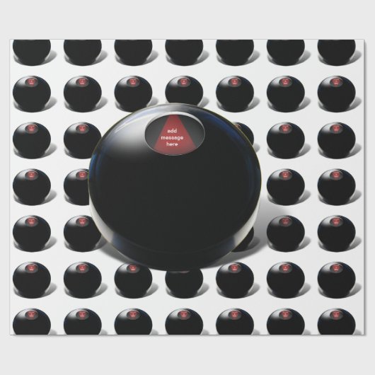 Magic 8 Ball sagt: "Outlook ist gut!" Geschenkpapier (Flach)