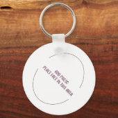 Magic 8 Ball says, "Outlook is Good" Schlüsselanhänger (Rückseite)