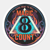 Magic 8 Count Circle Sticker (Vorderseite)