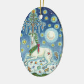 MAGIC A CHRISTMAS UNICORN, PFERDESORNAMENT KERAMIK ORNAMENT (Links)