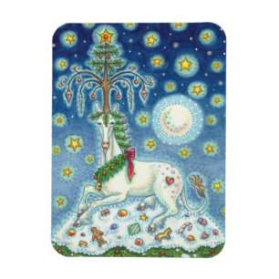MAGIC A CHRISTMAS UNICORN, URLAUB HORSE MAGNET