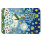 MAGIC A CHRISTMAS UNICORN, URLAUB HORSE MAGNET (Horizontal)