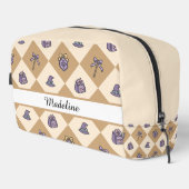 Magic Academy Wizard School Name Travel  Gold Waschbeutel (Rechte Ecke)