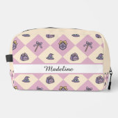 Magic Academy Wizard School Name Travel  Pink Waschbeutel (Vorderseite)