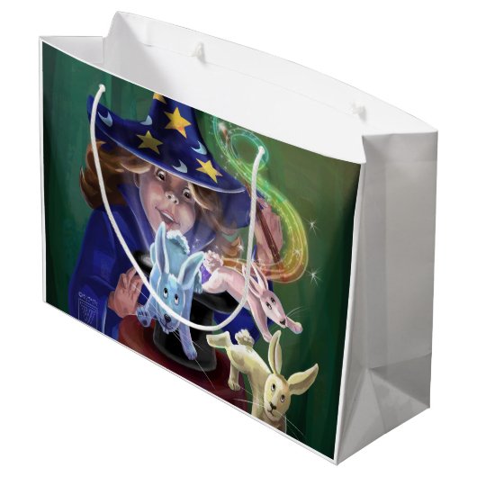 Magic Act Große Geschenktüte (Rückseite Schrägansicht)