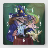 Magic Act Quadratische Wanduhr (Vorderseite)