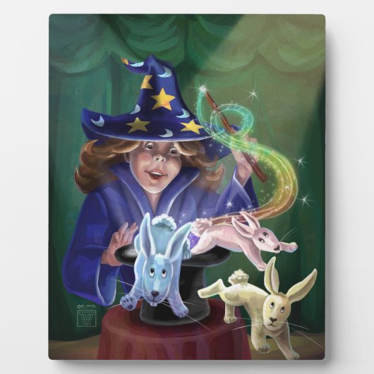 Magic Act Rabbits aus dem Hut Fotoplatte (Vorderseite)