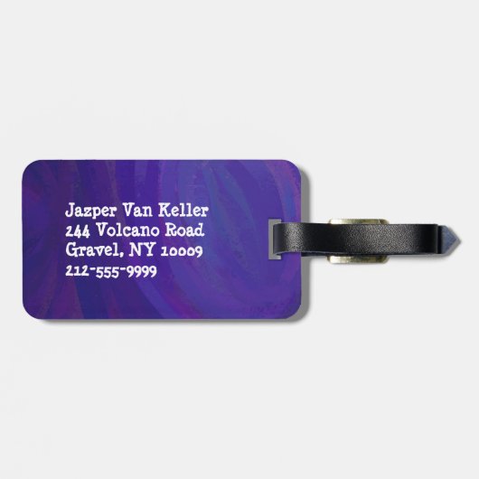 Magic Act Rabbits aus dem Hut Gepäckanhänger (Rückseite horizontal)