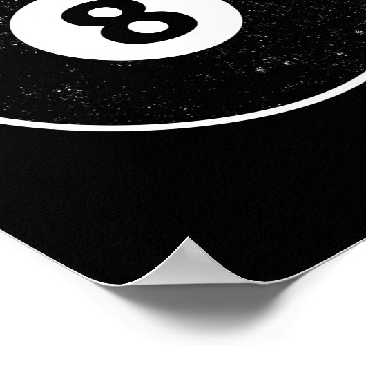 Magic Aight Ball Billiard Pool Poster (Ecke)