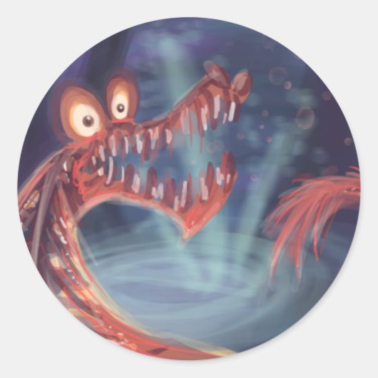 Magic Alligator Runder Aufkleber (Vorderseite)