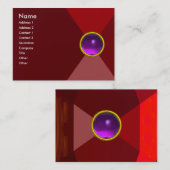 MAGIC AMETHYST, leuchtend rosa lila Visitenkarte (Vorne/Hinten)