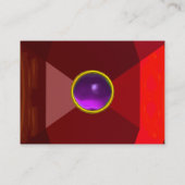 MAGIC AMETHYST, leuchtend rosa lila Visitenkarte (Rückseite)