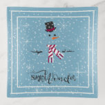 Magic and Wonder Christmas Snowman Blue ID440 Dekoschale<br><div class="desc">Wunderschönes Schmucksack-Tablett zu Weihnachten mit einem stilisierten Schneemann gerahmt in Weiß auf einem kadet blauen Hintergrund verstreut mit Schneeflocken und Sternen. Elegante Typografie von 'Magic and Wonder' rundet das Design ab. Fügen Sie Ihren Namen zu personalisieren, wenn gewünscht. Suchen Sie ID440, um weitere koordinierende Produkte und zusätzliche Farboptionen für dieses...</div>