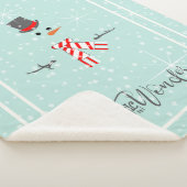 Magic and Wonder Christmas Snowman Mint ID440 Sherpadecke (3/4)