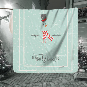 Magic and Wonder Christmas Snowman Mint ID440 Sherpadecke