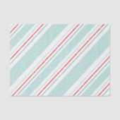 Magic and Wonder Christmas Streifen Mint ID440 Seidenpapier (Vorderseite)