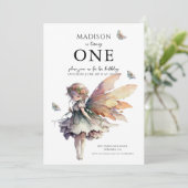 Magic Anime Fairy 5. Geburtstagsparty Einladung (Stehend Vorderseite)