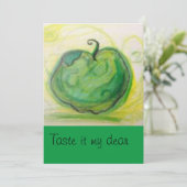 Magic Apple Card Einladung (Stehend Vorderseite)
