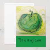 Magic Apple Card Einladung (Vorne/Hinten)