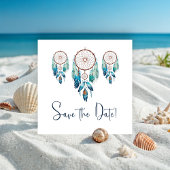 Magic Aquamarine Dreamcatcher Baby Dusche Save The Date