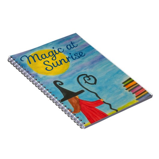 Magic at Sunrise – Watercolor Witch Notizblock (Rechte Seite)