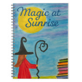 Magic at Sunrise – Watercolor Witch Notizblock (Vorderseite)