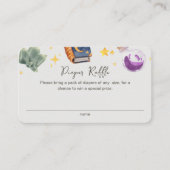 Magic Baby Halloween Neu Diaper Raffle Baby Dusche Begleitkarte (Vorderseite)