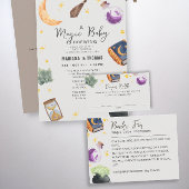 Magic Baby Halloween neut Book Request Baby Dusche Begleitkarte