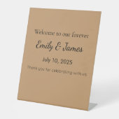Magic Baby Shower Sign - Custom & Fun! Sockelschild (Vorderseite)