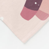 Magic background with little unicorns and rainbows fleecedecke (Ecke)