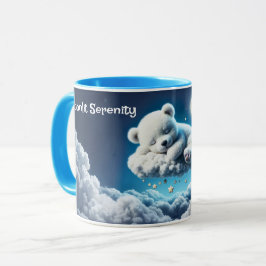 Magic Bär Träumerei Nacht pastellblauen Kunst Tasse
