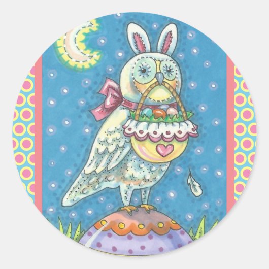 MAGIC BARN OWL & EASTER EGG BASKET, BIRD STICKER (Vorderseite)