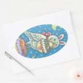 MAGIC BARN OWL & EASTER EGG BASKET, BIRD STICKER (Umschlag)