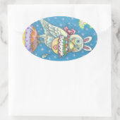 MAGIC BARN OWL & EASTER EGG BASKET, BIRD STICKER (Tasche)