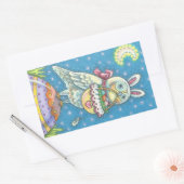 MAGIC BARN OWL & EASTER EGG BASKET, BIRD STICKER (Umschlag)