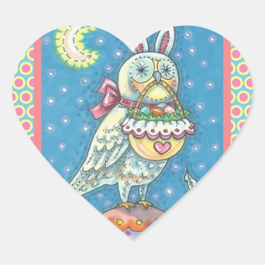MAGIC BARN OWL & EASTER EGG BASKET, BIRD STICKER (Vorderseite)