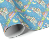 MAGIC BARN OWL, EASTER EGG BASKET WRAPPPAPIER GESCHENKPAPIER (Rolleneckpunkt)