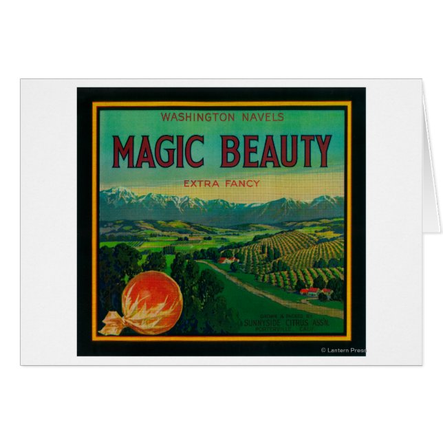 Magic Beauty Orange LabelPorterville, CA (Vorderseite (Horizontal))