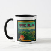 Magic Beauty Orange LabelPorterville, CA Tasse (Links)