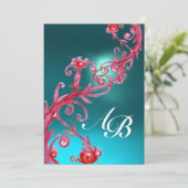 MAGIC BERRIES 3,MONOGRAM-Agglomerat aus metallisch Einladung (Stehend Vorderseite)