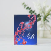 MAGIC BERRIES 4,MONOGRAM Gold aus Saphir Einladung (Stehend Vorderseite)