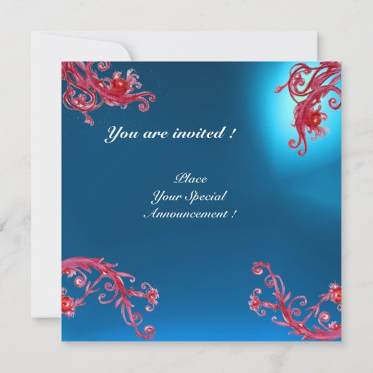 MAGIC BERRIES 4,MONOGRAM Gold aus Saphir Einladung (Rückseite)