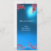 MAGIC BERRIES 4,MONOGRAM Roter Saphir-Champagner Einladung (Rückseite)