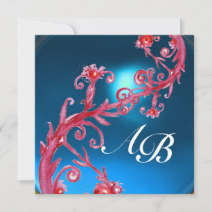 MAGIC BERRIES 4,MONOGRAM Roter Saphir Einladung