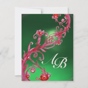 MAGIC BERRIES 4,MONOGRAM Rotschampagner Einladung