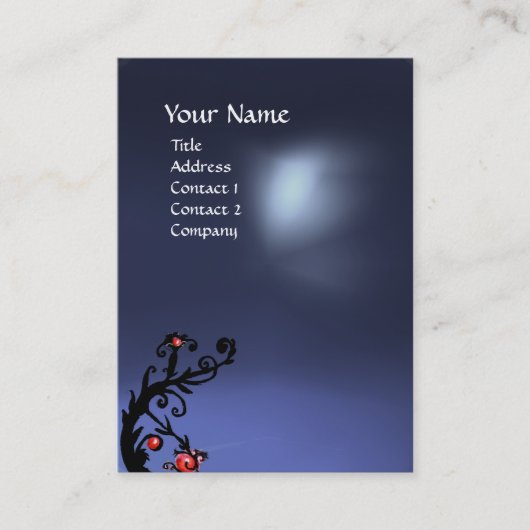 MAGIC BERRIES BLUE TOPAZ GEM MONOGRAM VISITENKARTE (Vorderseite)