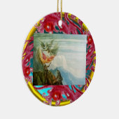 MAGIC BERRIES FOTO TEMPLATE Red Ruby Keramik Ornament (Rechts)