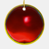 MAGIC BERRIES FOTO TEMPLATE Red Ruby Keramik Ornament (Hinten)