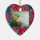 MAGIC BERRIES FOTO VORLAGE Red Ruby Keramikornament (Rechts)